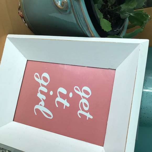 WHITE THICK ANGLED PICTURE FRAME - INSPO SAYING - Picture 3 of 5